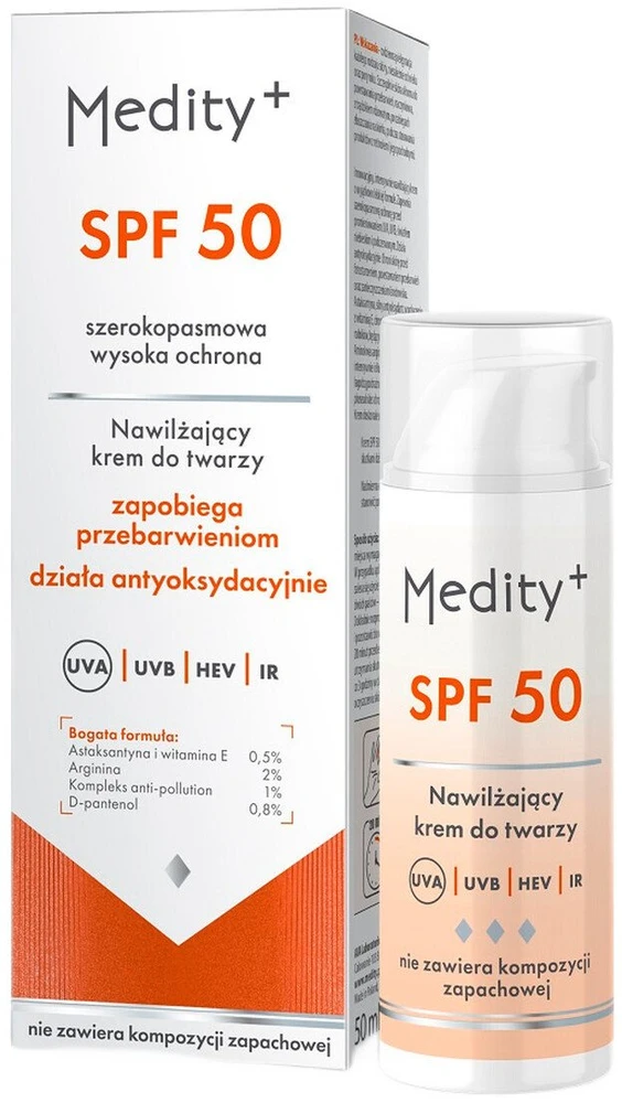 MenRock Medity+ drėkinamasis veido kremas su SPF50 50ml