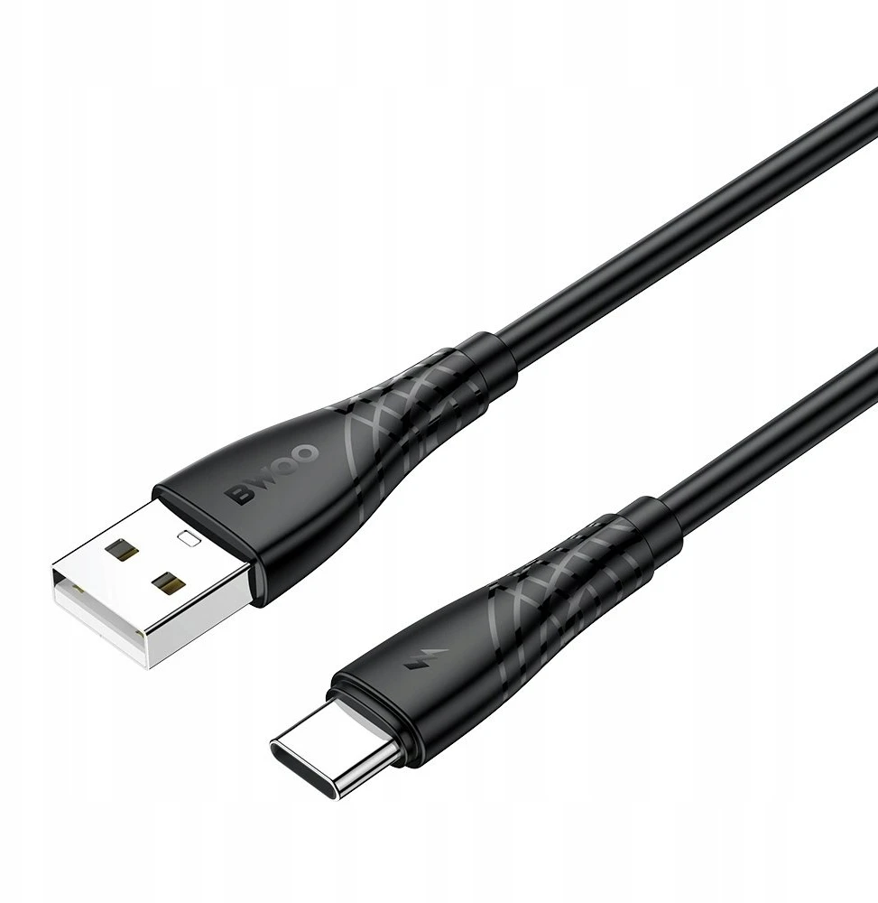 BWOO USB – USB-C laidas 1m 27W 3A juodas BO-X318C