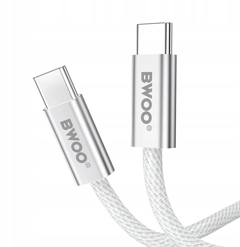 BWOO 240W pintas laidas USB-C – USB-C BO-X317C-C 1m baltas