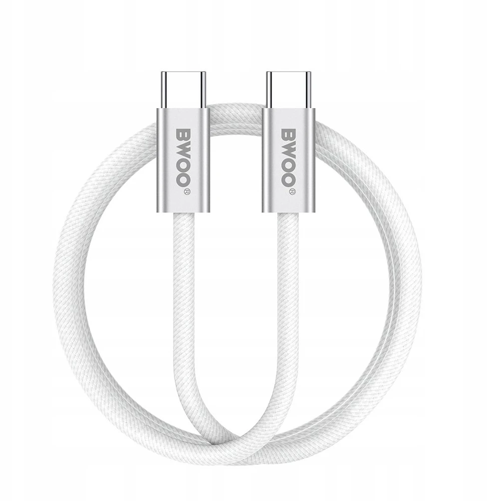 BWOO 240W pintas laidas USB-C – USB-C BO-X317C-C 1m baltas