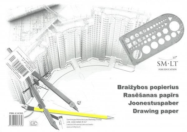 Smlt Smiltainis Popierius braižybai A3 10lapų 160g