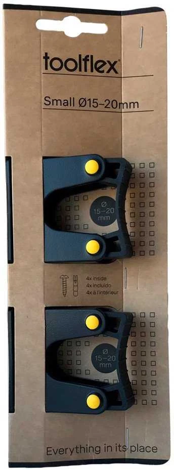 Laikikliai įrankiams Toolflex 502-1, 15 x 20 mm, 2 vnt.