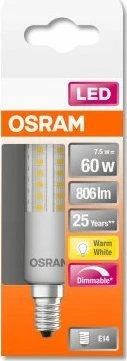 Mentor 7W LED lemputė SPECIAL T SLIM DIM 60 320°, E14, 2700K