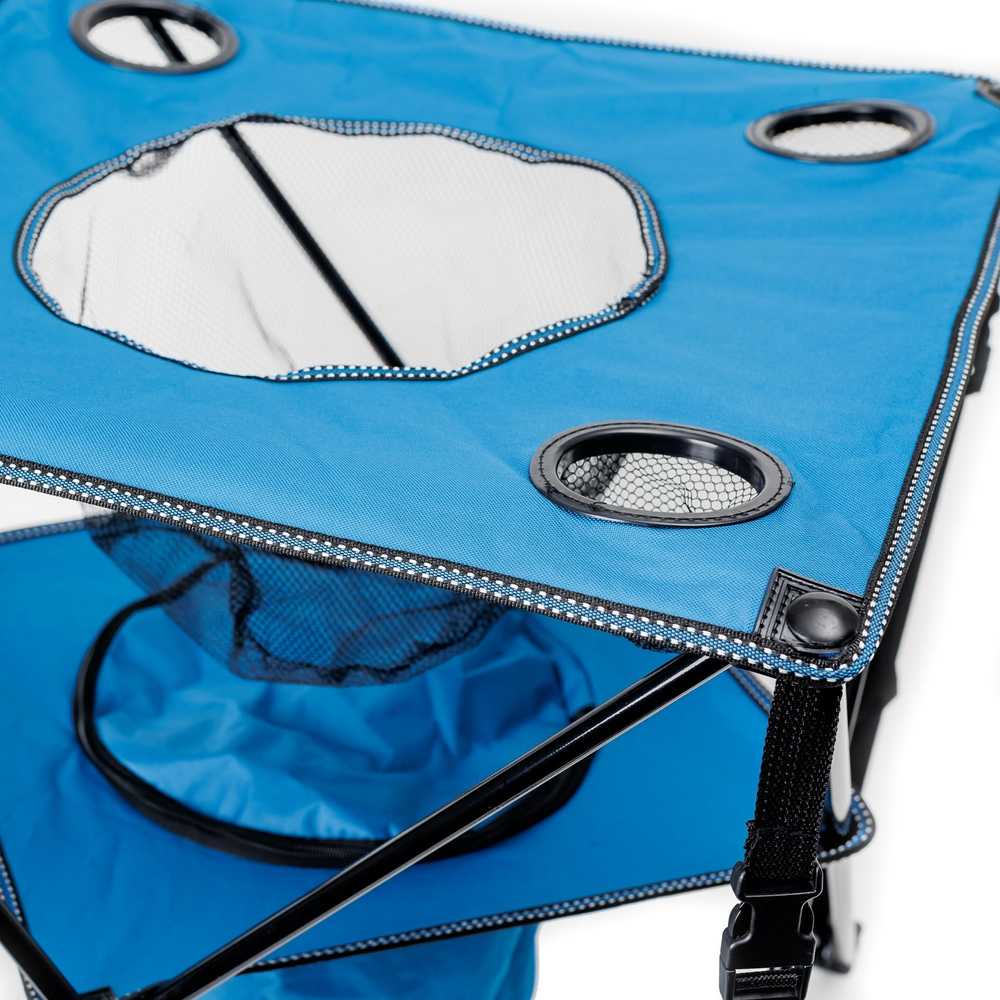 Mentor PLATINET STOVYKLAVIMO RINKINYS 2x KĖDĖS PAMINKŠTINTOS 55x55x44/90 CM + 1x STALAS 59x59x60 cm MĖLYNAS [461375]