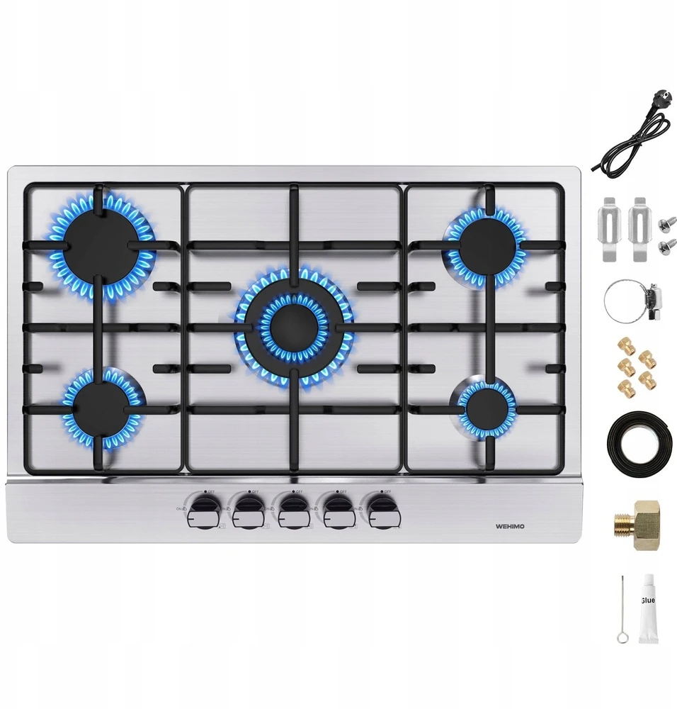 ISEASY MGBG-312A dujinė kaitlentė, 2 degikliai (balta)