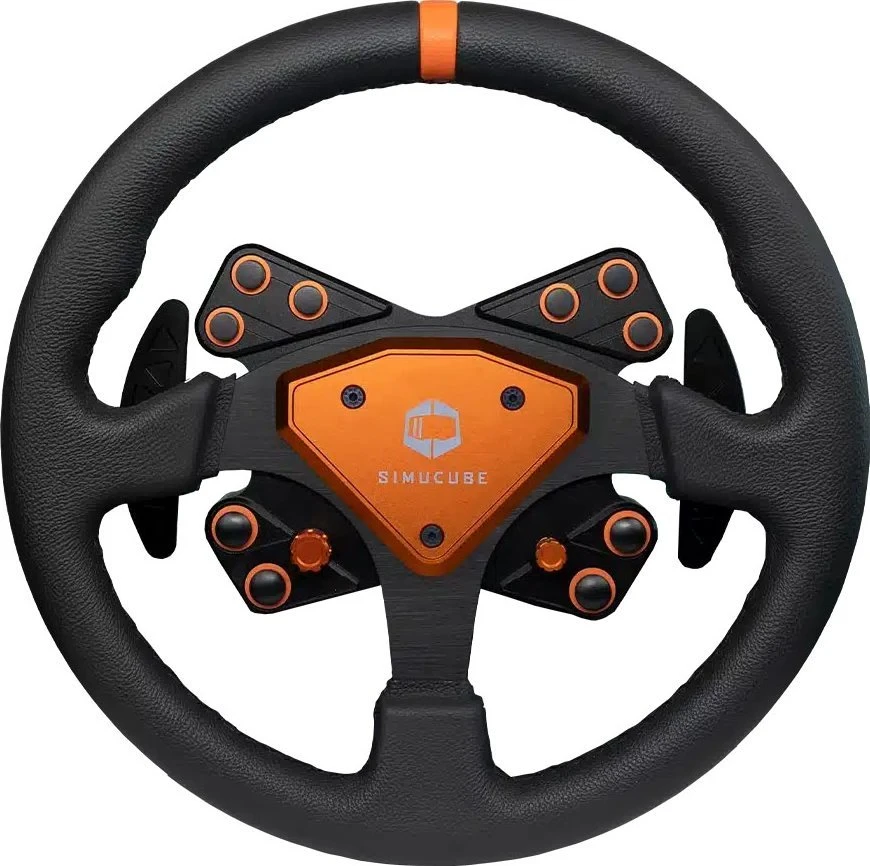 Simucube Tahko Lenkrad, Rund – 320 mm, oranžinis