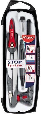 Maped Zirkelkasten Stop System 5-teilig grau