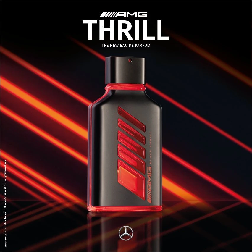 Mercedes-Benz AMG Juodas Thrill EDP parfumuotas vanduo vyrams, 100 ml