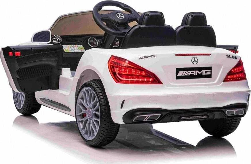 Ramiz Elektrinė mašina vaikams Mercedes Benz AMG SL65 S baltos spalvos