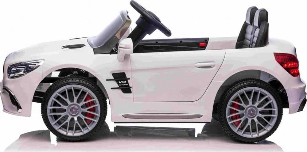 Ramiz Elektrinė mašina vaikams Mercedes Benz AMG SL65 S baltos spalvos