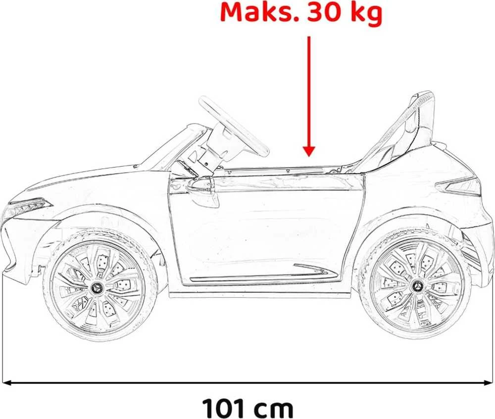 Elektrinė mašina vaikams Mercedes Mercedes Benz AMG EQA juodos spalvos