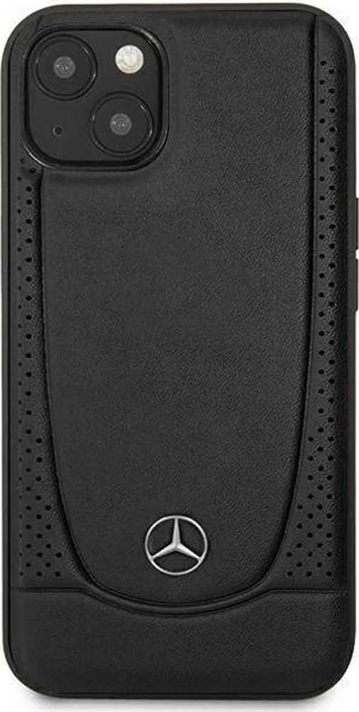 Mercedes MEHCP15MARMBK Apple iPhone 15 Plus / 14 Plus 6.7″ juodos spalvos kietas dėklas Leather Urban