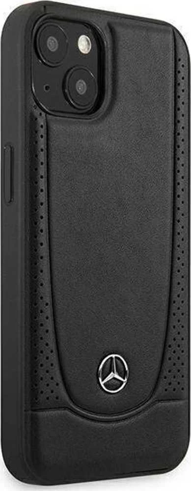 Mercedes MEHCP15MARMBK Apple iPhone 15 Plus / 14 Plus 6.7″ juodos spalvos kietas dėklas Leather Urban