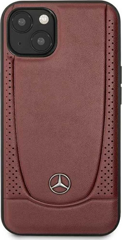 Mercedes MEHCP15SARMRE Apple iPhone 15 / 14 / 13 6.1″ Raudona kietas dėklas Leather Urban Bengale