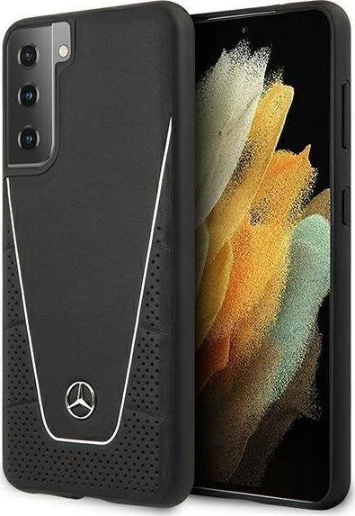 Mercedes Benz Samsung Galaxy S21 Mercedes dėklas Dynamic Line (MEHCS21SCLSSI) juodos spalvos