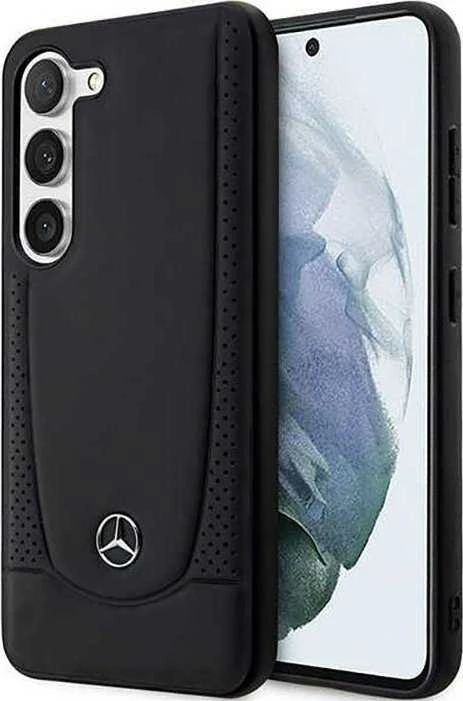 Mercedes MEHCS23SARMBK S23 S911 juodos spalvos kietas dėklas Leather Urban