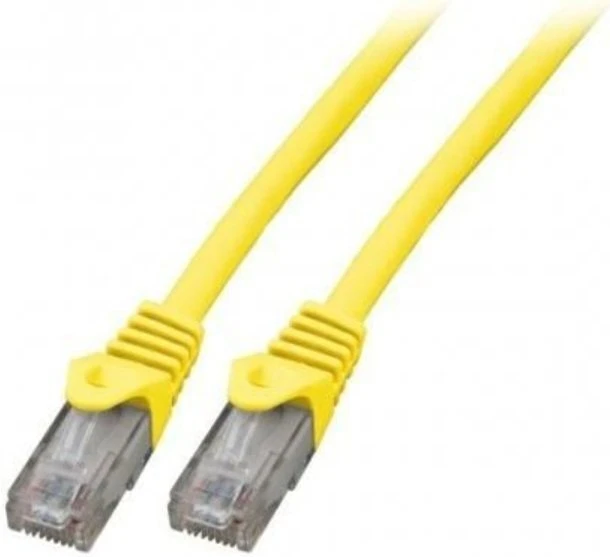 Mercodan Komutacinis kabelis KAT6 UTP, geltonas, 1,5m, be halogenų, 2x4xAWG24 LSZH, polietileninis maišelis, CCA, 1.5 m, Cat6, U/UTP (UTP), RJ-45, RJ-45, geltonas