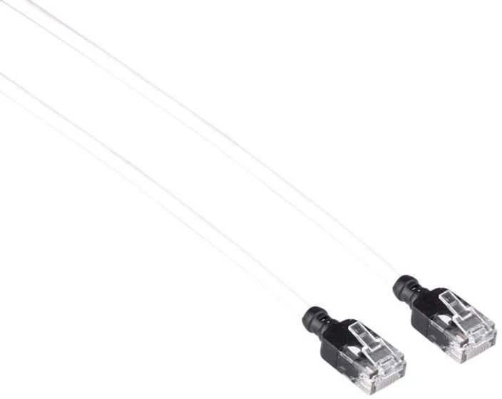 Mercodan Tinklo kabelis RJ-45, Cat.6a, U/UTP, LSZH, Slim, balta, 0.25 m (371929002)
