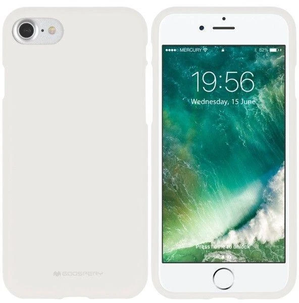 Dėklas Mercury Soft A530 A8 2018 baltos spalvos