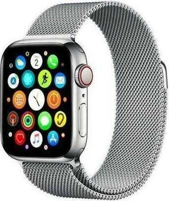 Mercury Mesh apyrankė Apple Watch 42/44/45 mm sidabro spalvos