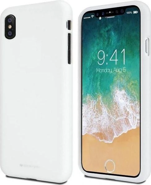Dėklas Mercury Soft Apple iPhone Xs Max baltos spalvos