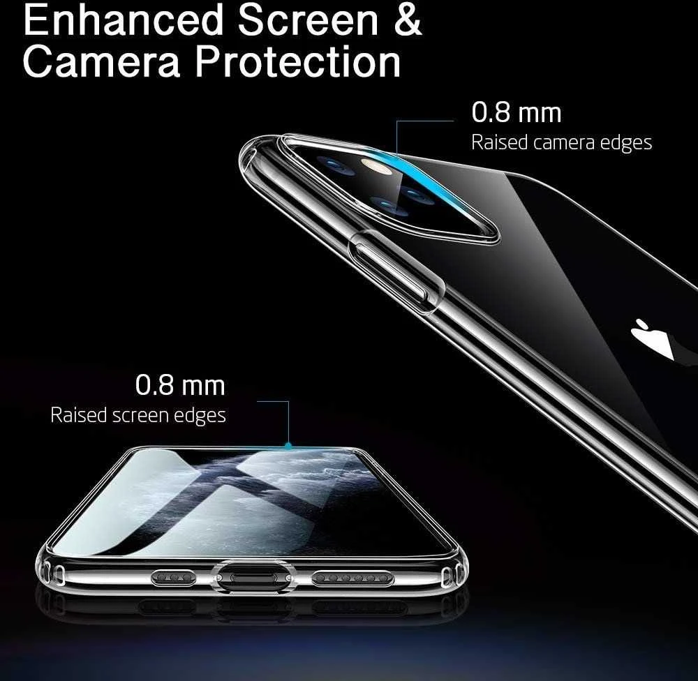 Dėklas Mercury Jelly Clear (hole) Apple iPhone 11 Pro skaidrus
