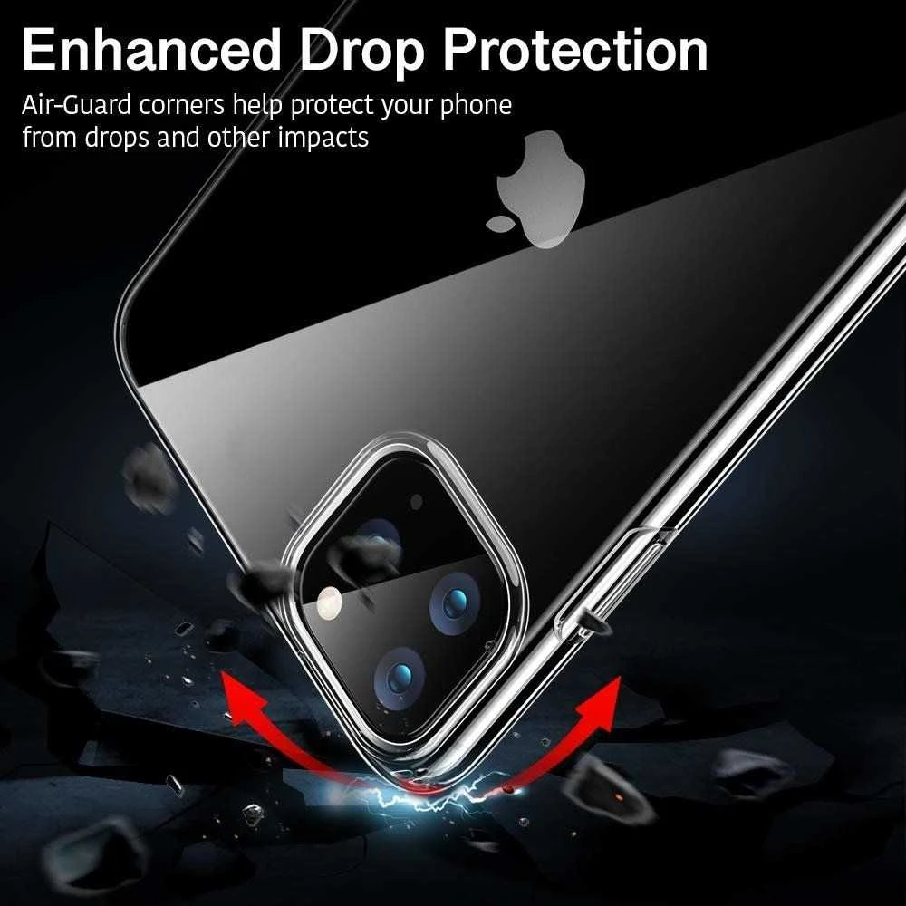 Dėklas Mercury Jelly Clear (hole) Apple iPhone 11 Pro skaidrus