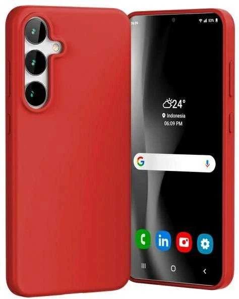 Dėklas Mercury Soft Jelly Case Samsung S721 S24 FE raudonas