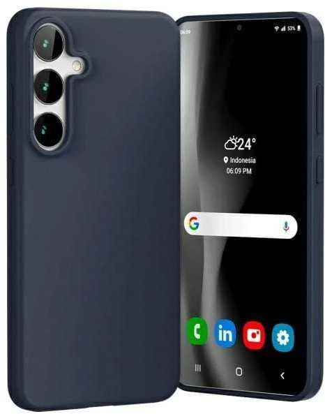 Dėklas Mercury Soft Jelly Case Samsung S721 S24 FE tamsiai mėlynas