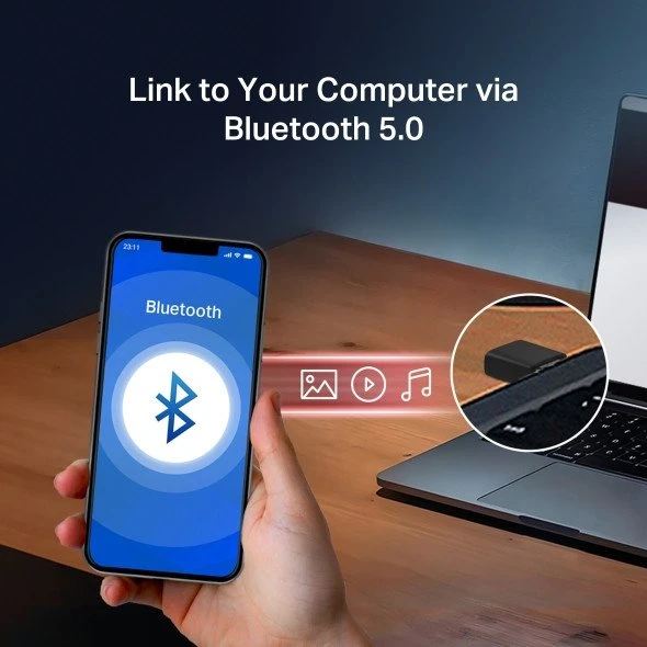 MERCUSYS MA20NB WiFi5 USB nano adapteris (AC650, 2,4GHz/5GHz, Bluetooth 5.0, USB 2.0)