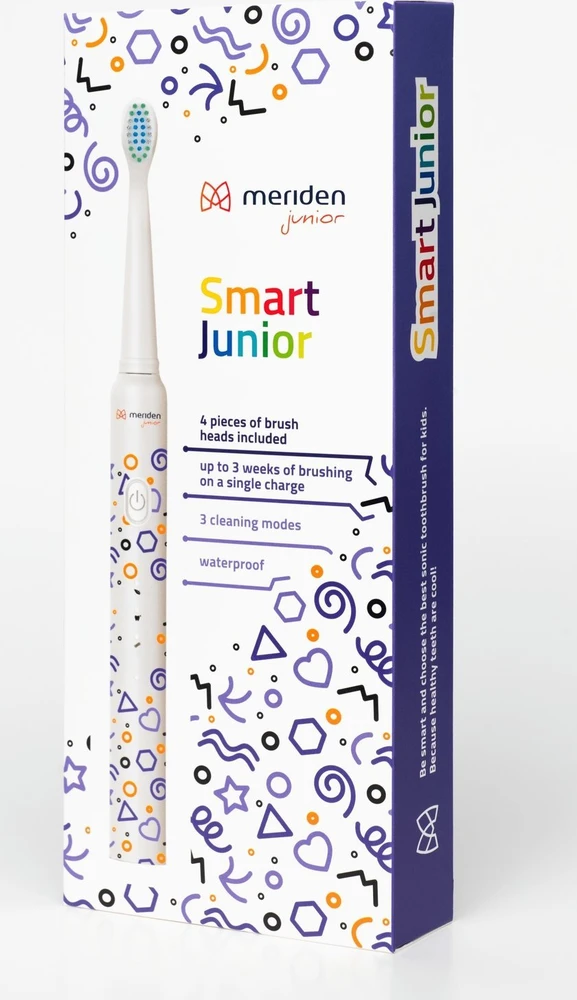 Dantų šepetėlis Elektrinis dantų šepetukas MERIDEN Sonic+ Professional, violetinis