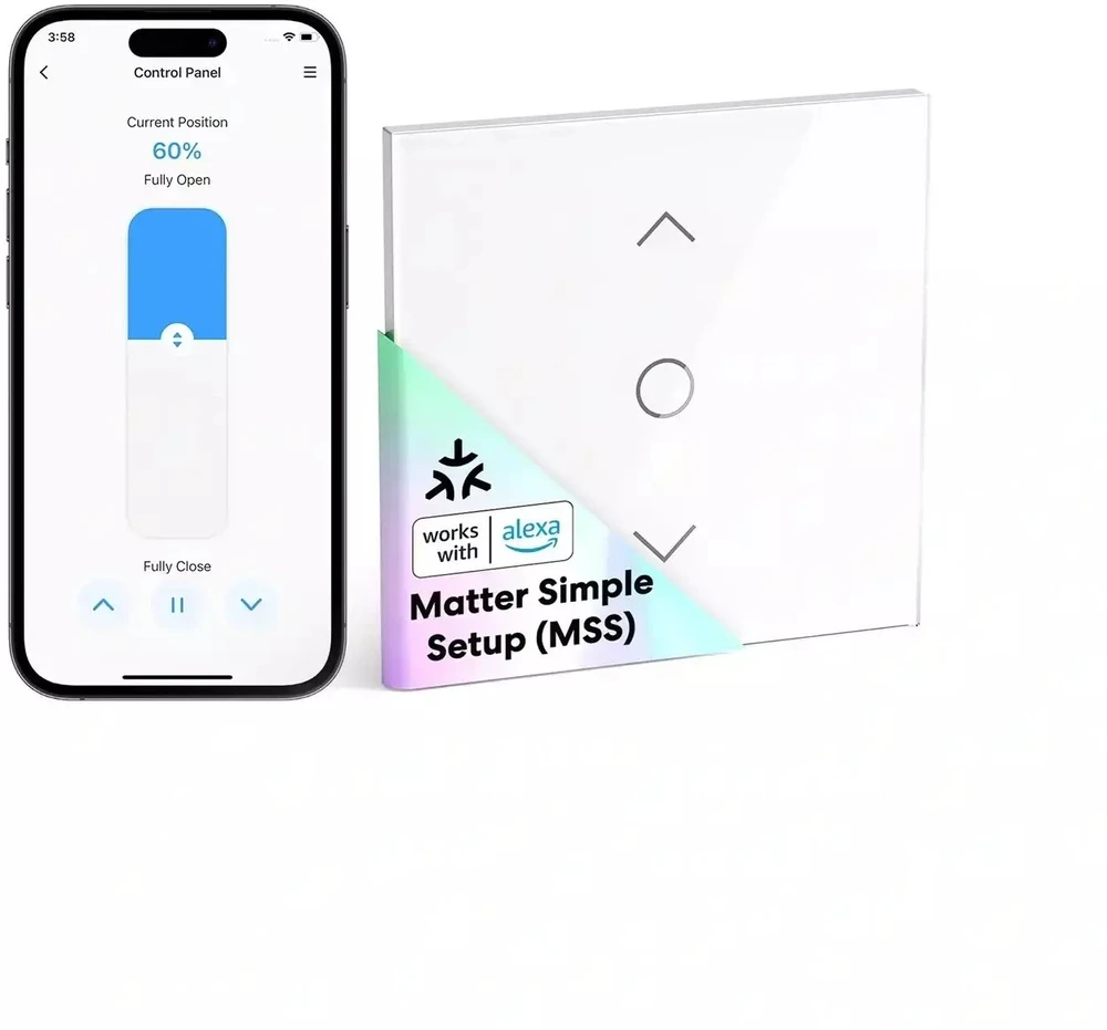Meross MRS100MA(EU) Smart WiFi Blind Switch (Matter)