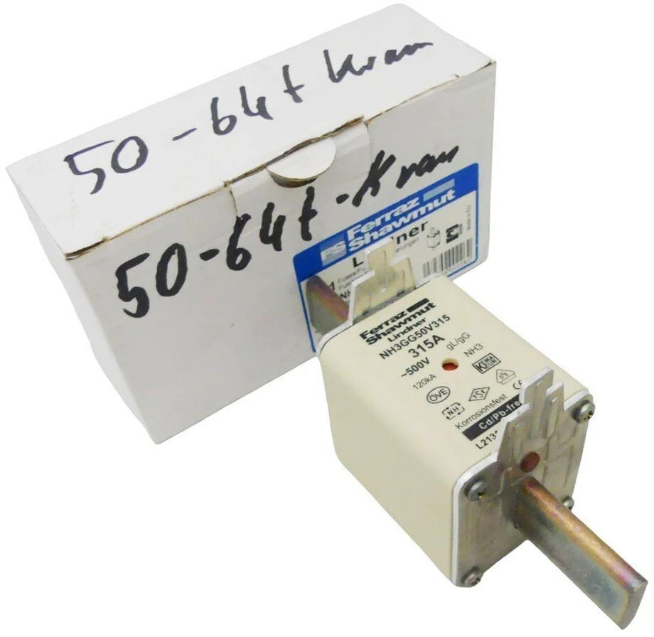 Mersen Nordic Ab MERSEN Saugiklio įdėklas NH 3C 315A 500VAC gG L213151