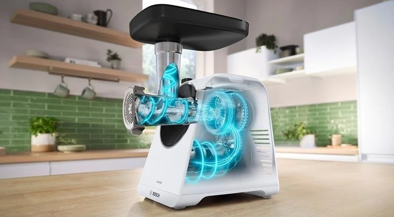 Bosch MFWS607W Serija 6, Mėsmalė, MultiPower, 2100 W, Baltas, Baltas