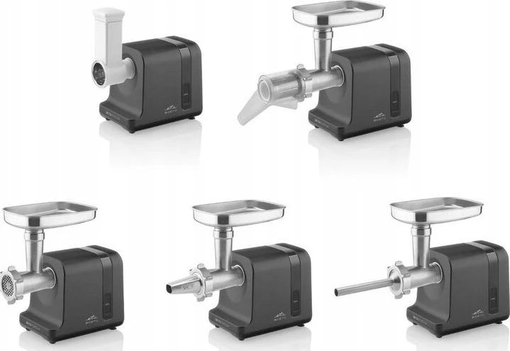Mėsmalė ETA | Meat grinder | ETA607590000 Besto | Juodas/Stainless Steel | 2500 W | Greičių skaičius 1 | Throughput (kg/min) 2.9 | Sausage stuffing, fine grinding, coarse grinding, medium grinding, grating, fruit press