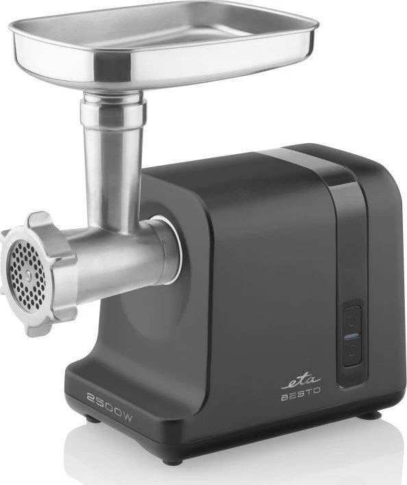 Mėsmalė ETA | Meat grinder | ETA607590000 Besto | Juodas/Stainless Steel | 2500 W | Greičių skaičius 1 | Throughput (kg/min) 2.9 | Sausage stuffing, fine grinding, coarse grinding, medium grinding, grating, fruit press
