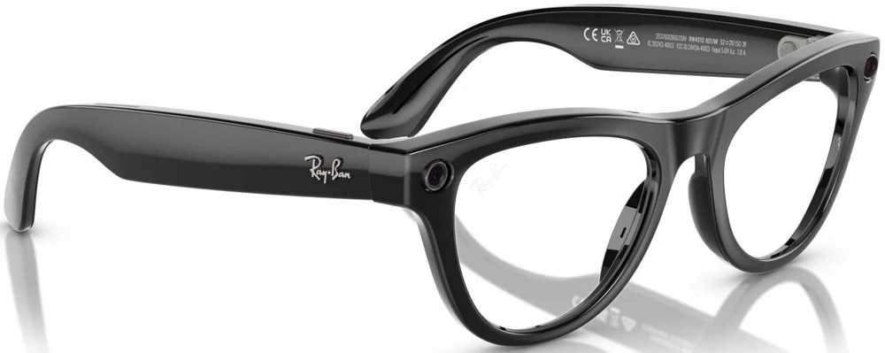 RayBan Ray-Ban Meta Skyler Gen1 AI Glasses – Juodas/Cerulean Mėlyna Transitions
