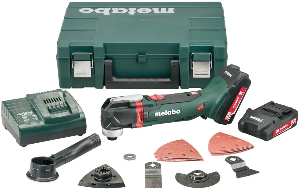 Metabo MT 18 LTX COMPACT rinkinys su įkrovikliu ir priedais