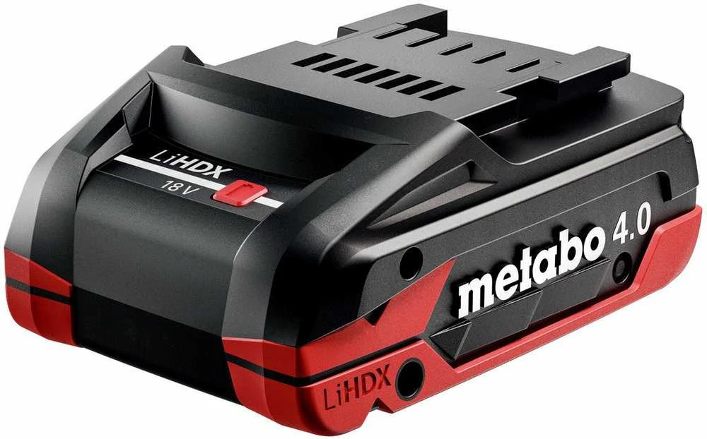 Metabo LiHDX 18V 4Ah akumuliatorius iš šono