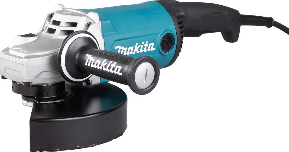 Makita GA9090N1 Kampinis šlifuoklis, 2200 W, 230 mm, 5,3kg, antivibracinė šoninė rankena