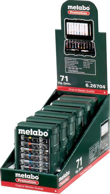 Metabo antaglių rinkinys 71vnt