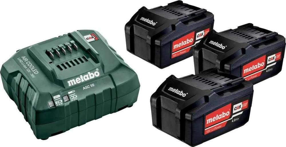 Metabo 18V baterijų rinkinys su įkrovikliu