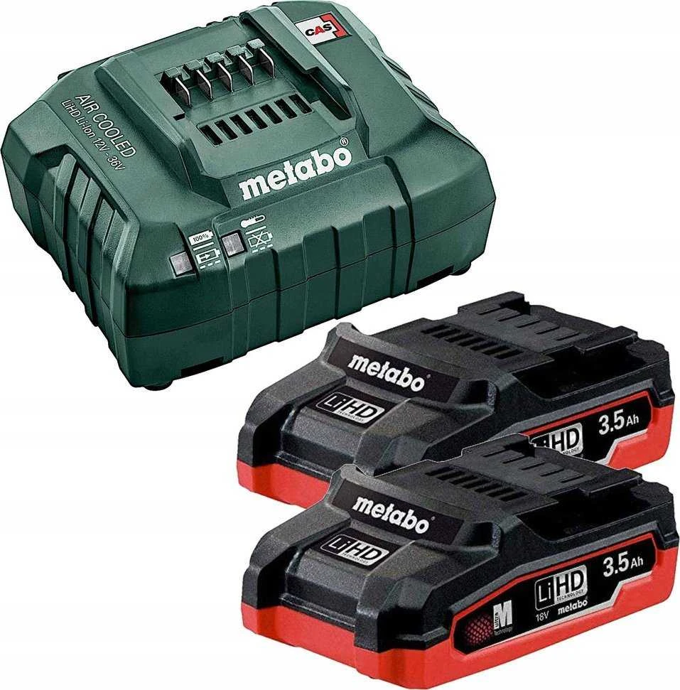 18V akumuliatorių rinkinys 2x 5.5Ah LiHD kroviklis, Metabo