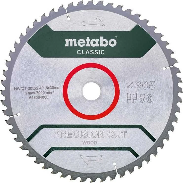 Pjovimo diskas medienai Classic 305x2,4/1,6x30mm, z56, WZ, -5°, Metabo