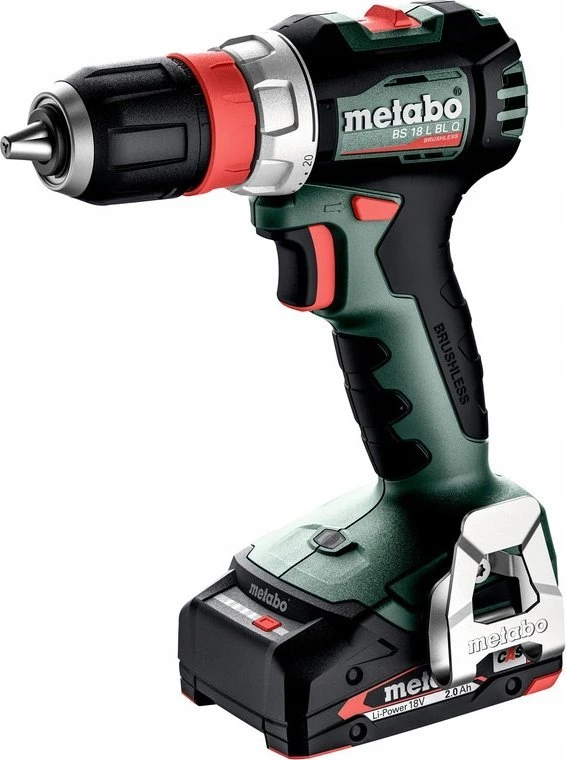 Akumuliatorinis suktuvas-gręžtuvas Metabo BS 18 L BL Q; 18 V; 2x2 Ah akum.