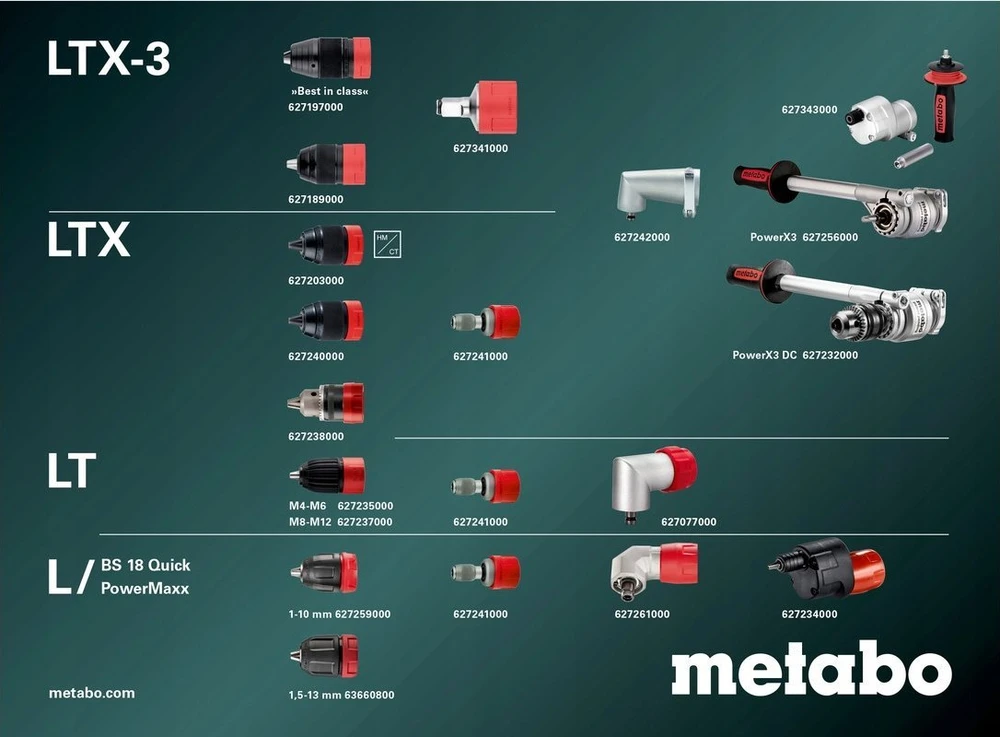 Akumuliatorinis suktuvas-gręžtuvas Metabo BS 18 L BL Q; 18 V; 2x2 Ah akum.