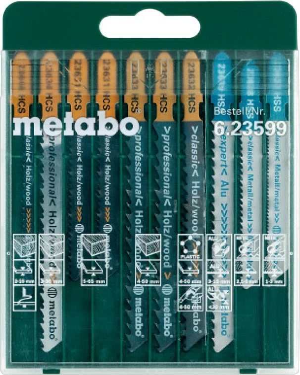 Metabo Siaurapjūklis Blade asortimentas 10 vnt