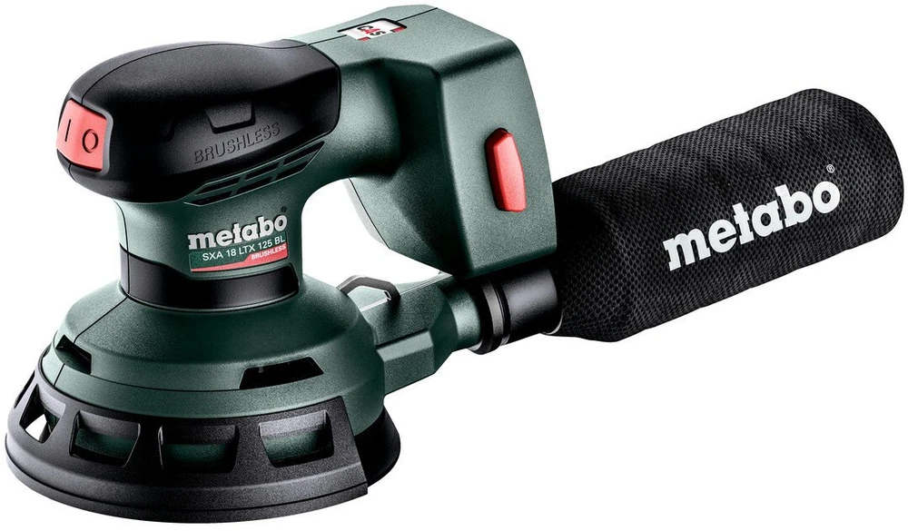 Akumuliatorinio ekscentrinio šlifuoklio SXA 18LTX 125 BL125 mm korpusas, Metabo