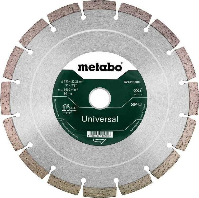 Deimantinis pjovimo diskas Metabo UNIVERSAL SP-U; 230x22,23 mm