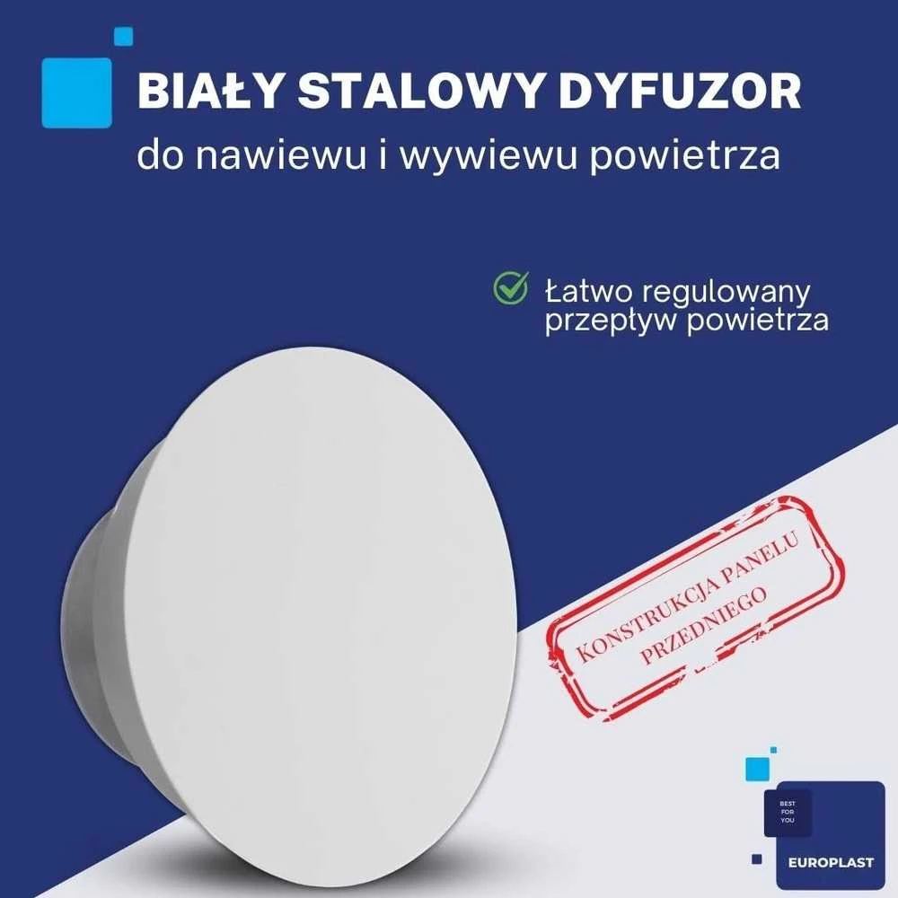Drėkintuvas Difuzorius Europlast DMT100, balta, 100 mm